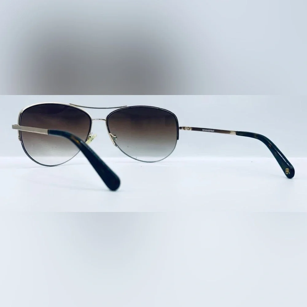 Banana Republic Hollie Bronze Pilot Half-Rim Sunglasses Frames Only